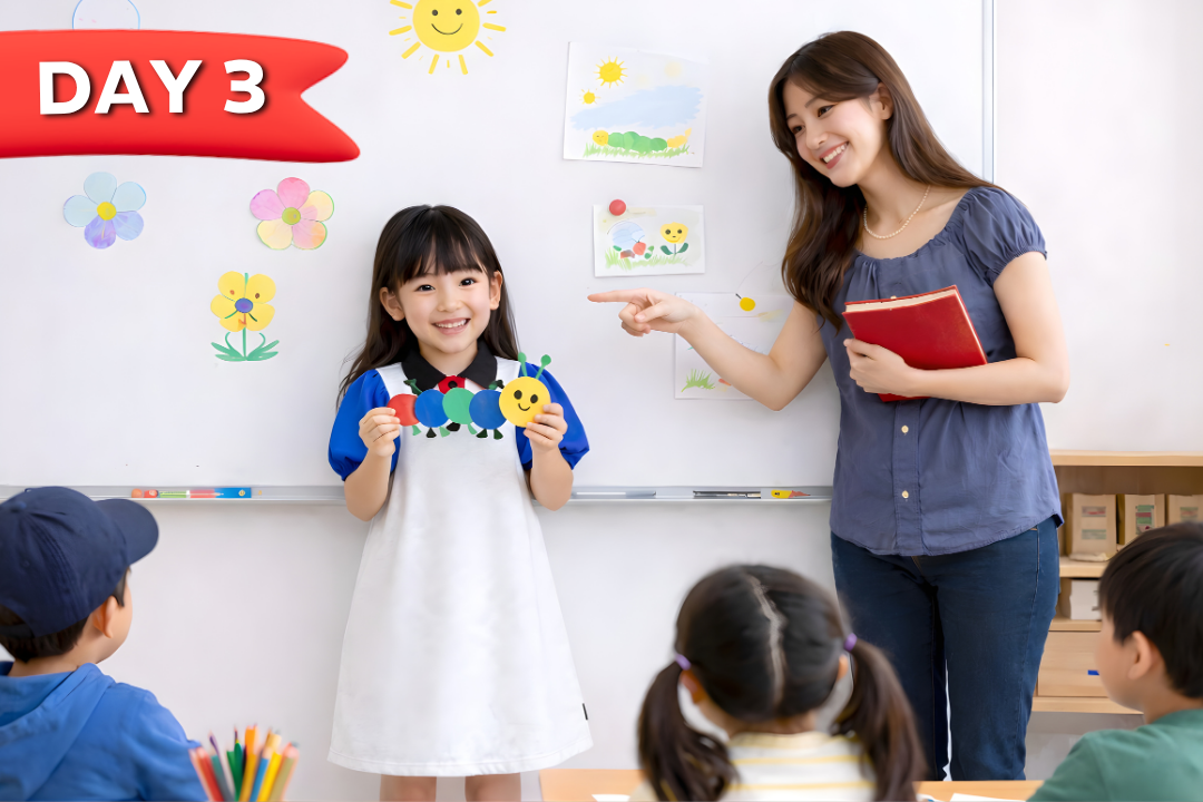 Day 3 with Teacher and Classroom Scene